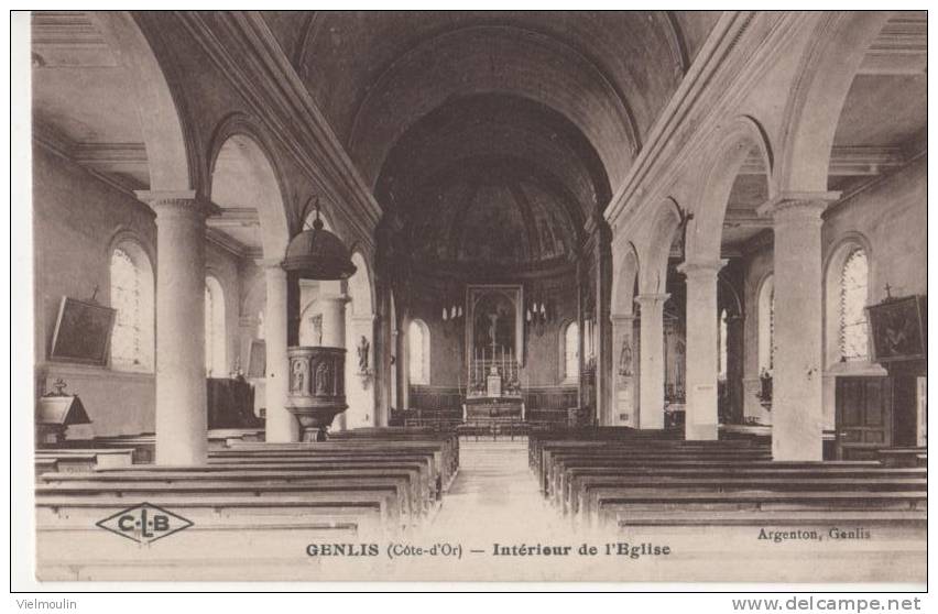 GENLIS 21 INTERIEUR DE L´EGLISE - Autres & Non Classés