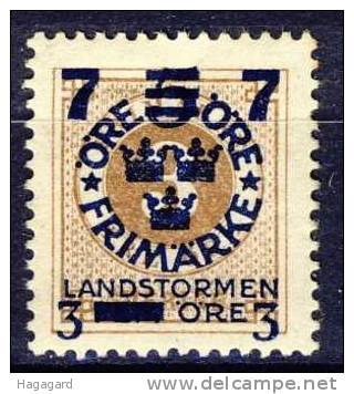 ##Sweden 1918. Michel 116. MH(*) - Unused Stamps