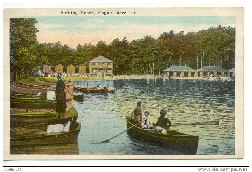 Bathing Beach Eagles Mere PA Nice Animation Publ. Kehrer, Eagles Mere - Pittsburgh