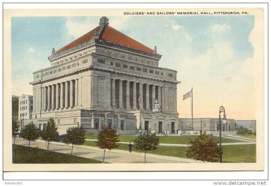 Soldiers' And Sailors' Memorial Hall Pittsburgh PA Publ. Robbins - Pittsburgh