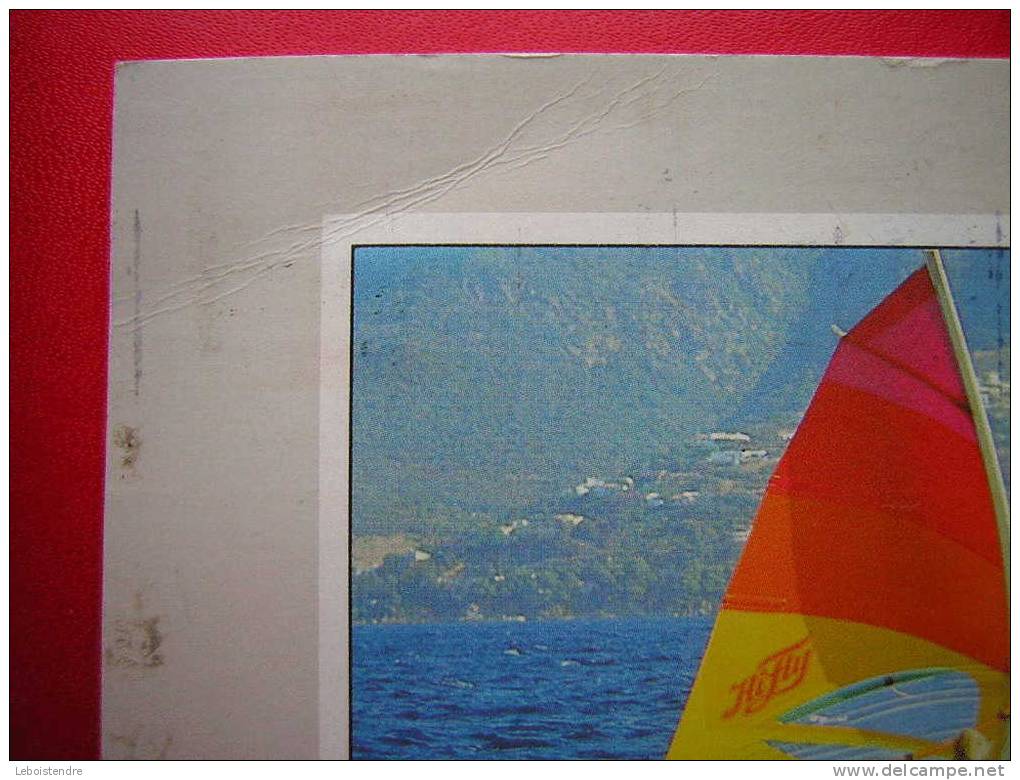 CPM-THEME SPORT-PLANCHE A VOILE -CARTE EN ETAT MOYEN AVEC UN VECU TOUT EST SUR LES TROIS PHOTOS - Sailing