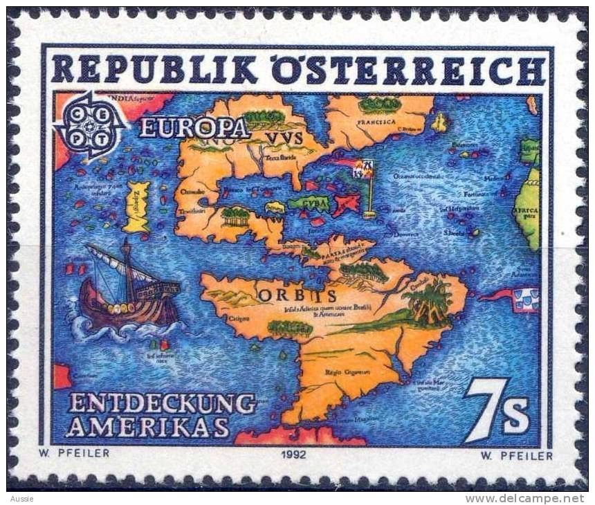 Cept 1992 Autriche Oostenrijk Yvertn° 1891 *** MNH Cote 2,30 Euro - 1992