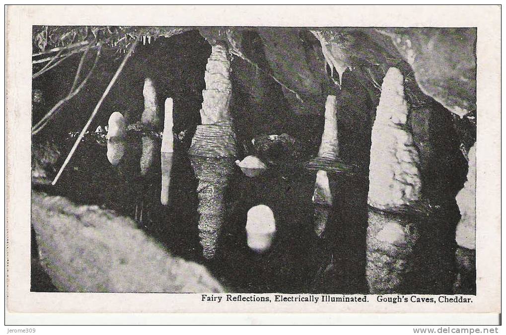 ROYAUME-UNI - CHEDDAR - CPA - Fairy Reflections, Electrically Illuminated - Gough's Caves - Cheddar