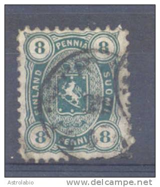 Finlande 1875-81 " 8 P." Yvert 19, Dent 11, Oblitere - Gebraucht