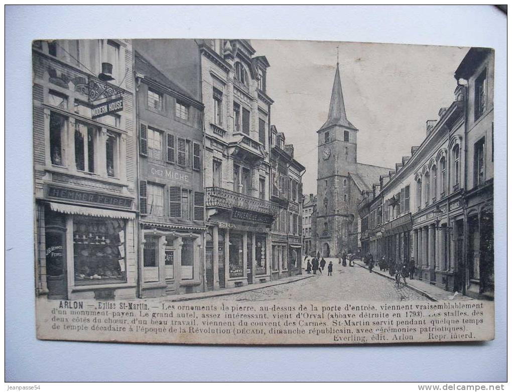 ARLON - Eglise St Martin - 1914 .. - Virton