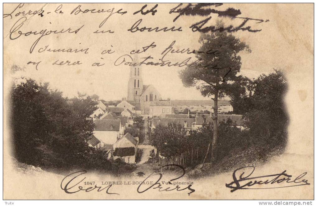 LORREZ-LE-BOCAGE-PREAUX EN 1903 - Lorrez Le Bocage Preaux