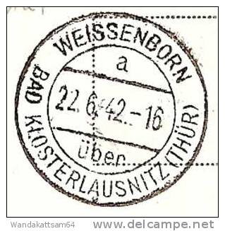 AK 2 Teufelstalbrücke Zwischen Stadtroda U. Hermsdorf I. Thür. 22.6.42.-16 WEISSENBORN A über BAD KLOSTERLAUSNITZ (THÜR) - Bad Klosterlausnitz