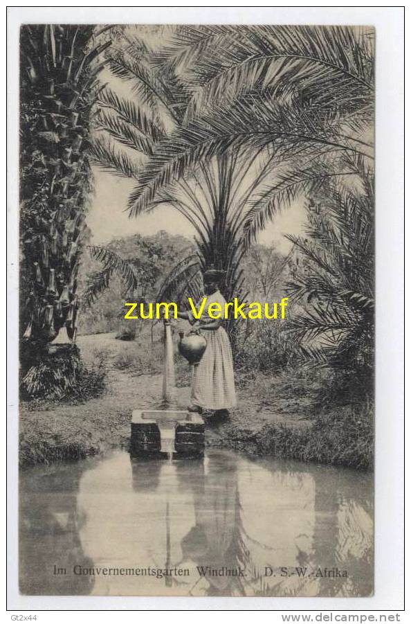 Deutsch-Süd-West-Afrika, Windhuk, Im Gouvernementsgarten - Ehemalige Dt. Kolonien