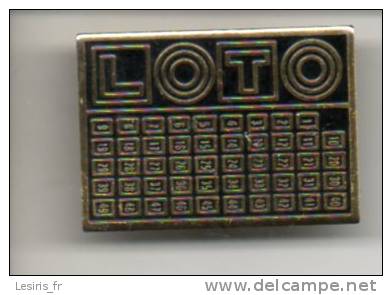 PINS - LOTO - GRILLE - NOIR - Casinos