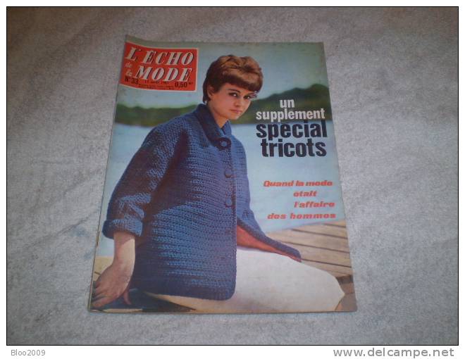 L´ECHO DE LA MODE   N° 33  1961 - Mode