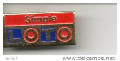 PINS - LOTO - SIMPLE - ROUGE - Games