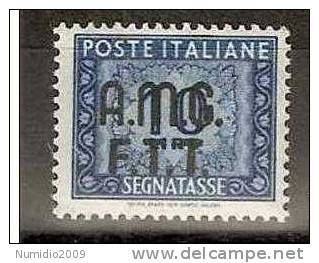 1947-49 TRIESTE A SEGNATASSE 10 LIRE MH * - RR1265 - Segnatasse