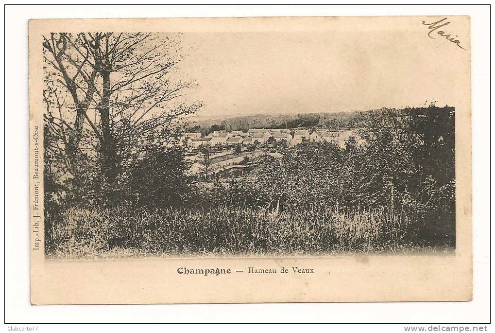 Champagne-sur-oise (95) : Vue Sur Le Hameau De Veaux En 1903. - Champagne Sur Oise