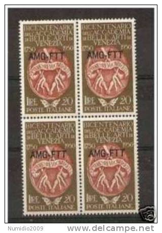 1950 TRIESTE A ACCADEMIA ARTI QUARTINA MNH ** RR1288 - Ungebraucht