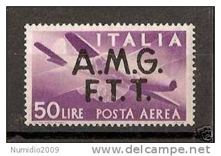 1947 TRIESTE A POSTA AEREA 50 LIRE MH *- RR1291 - Airmail