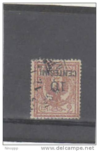 Italy-1923 10c On 2c Inverted Surcharged Used - Used