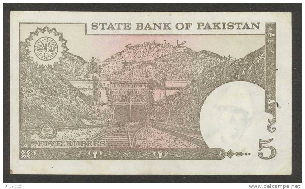 Pakistan - Billet De 5 Rupees  Neuf - Pakistán