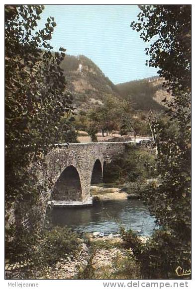 Cpsm Chanac (48) Pont Vieux Sur Le Lot , Ed Cim , Années 60 - 70 - Chanac
