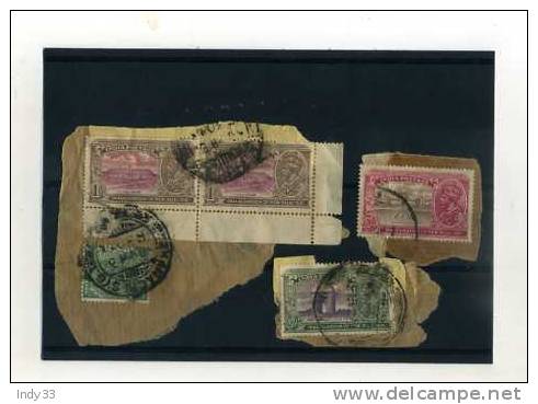 - ENSEMBLE DE TIMBRES DE L´INDE ANGLAISE SUR FRAGMENT . GEORGE V - 1911-35 Roi Georges V