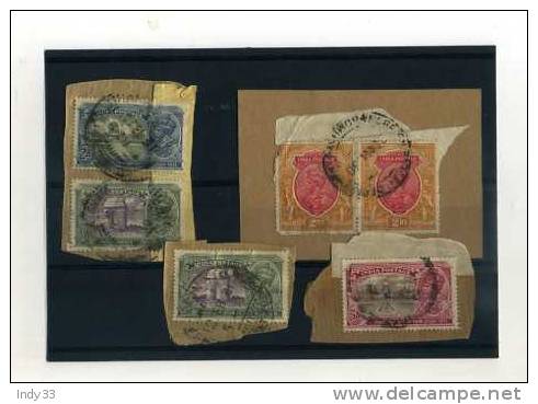 - ENSEMBLE DE TIMBRES DE L´INDE ANGLAISE SUR FRAGMENT . GEORGE V - 1911-35 Roi Georges V