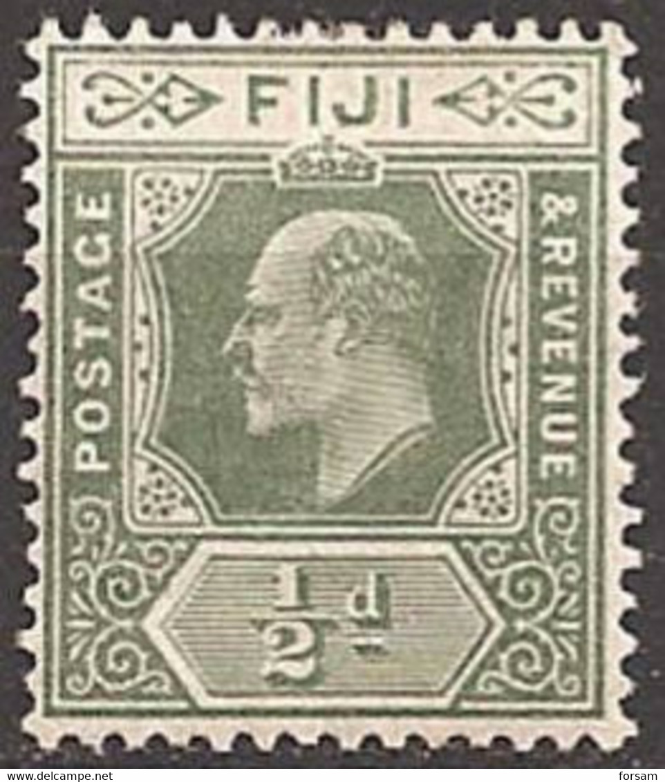 FIJI..1904/1912..Michel # 47b...MLH. - Fiji (...-1970)