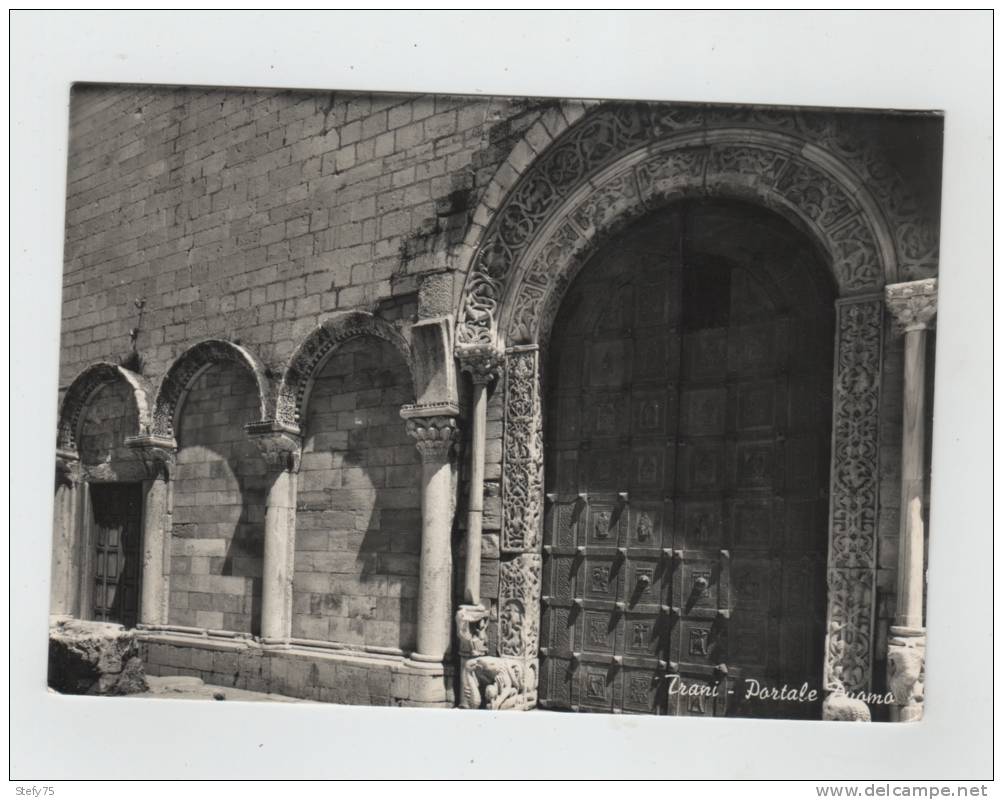 Trani-portale Duomo-1958 - Trani