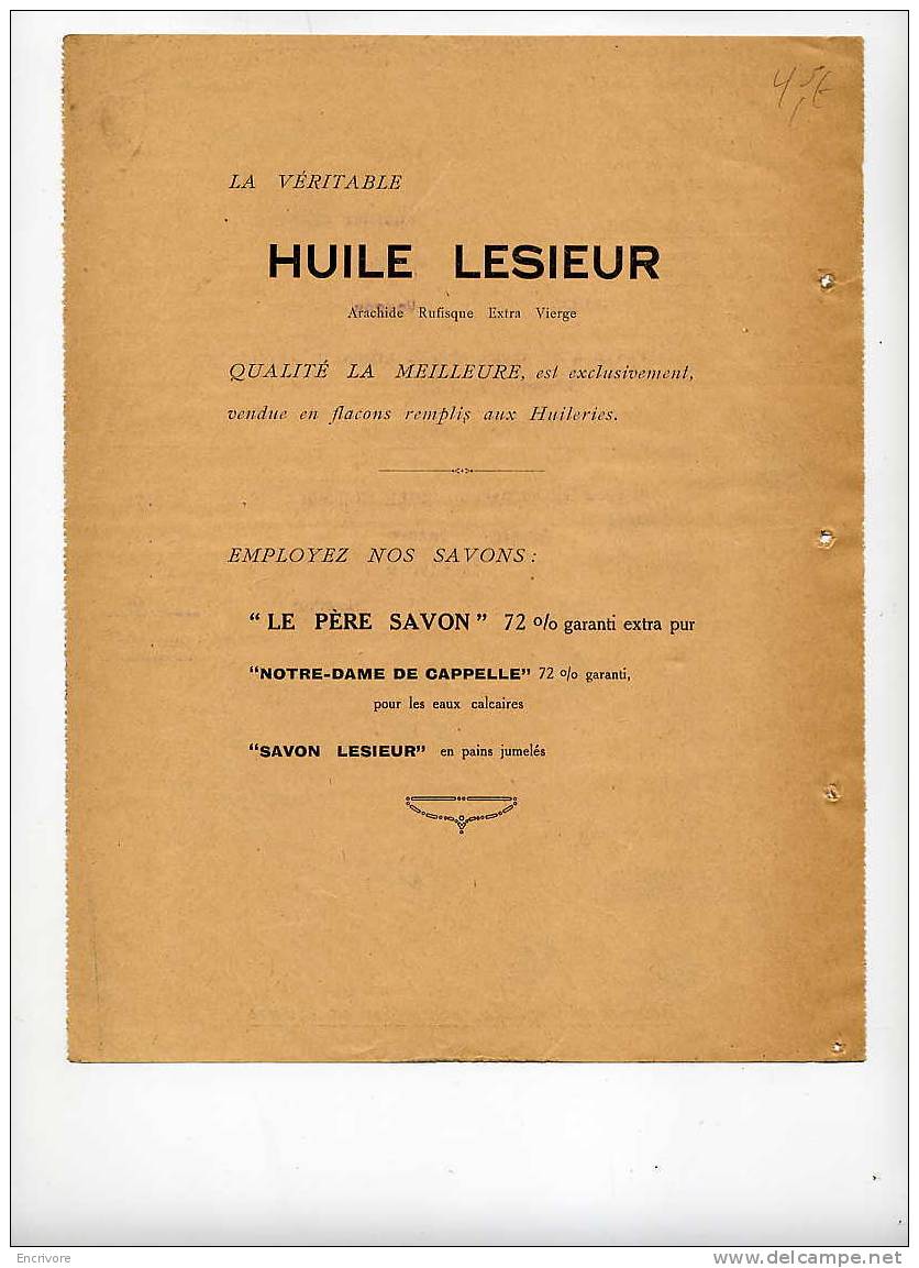 HUILERIE SAVONNERIE - Georges LESIEUR Et Fils - Entrepot D´épinal - 1931 - Chemist's (drugstore) & Perfumery