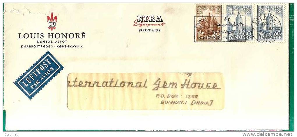 DENMARK - 1955 AIR MAIL  COVER - Covers & Documents