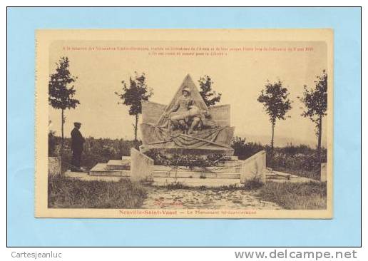 62 NEUVILLE SAINT VAAST LE MONUMENT TCHECO SLOVAQUE - Autres & Non Classés