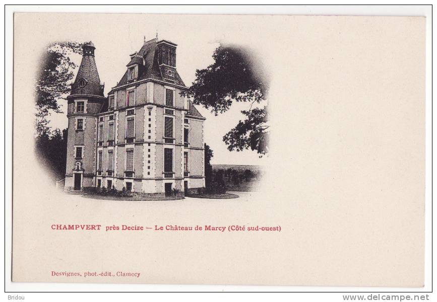 58  CHAMPVERT   Le Château De Marcy - Other & Unclassified