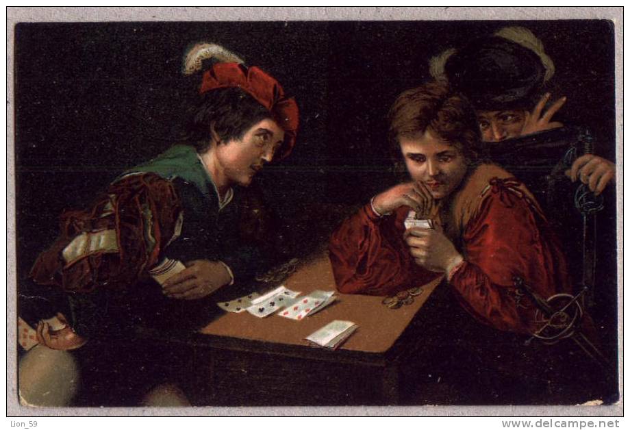 PLAYING CARDS Art MICHELANGELO - THE WRONG PLAYER , CARTOMANCY Pc 9230 - Playing Cards