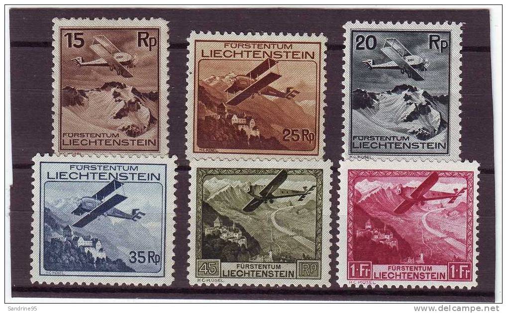 LIECHTENSTEIN  SERIE DE POSTE AERIENNE  DE 1930 - Aéreo