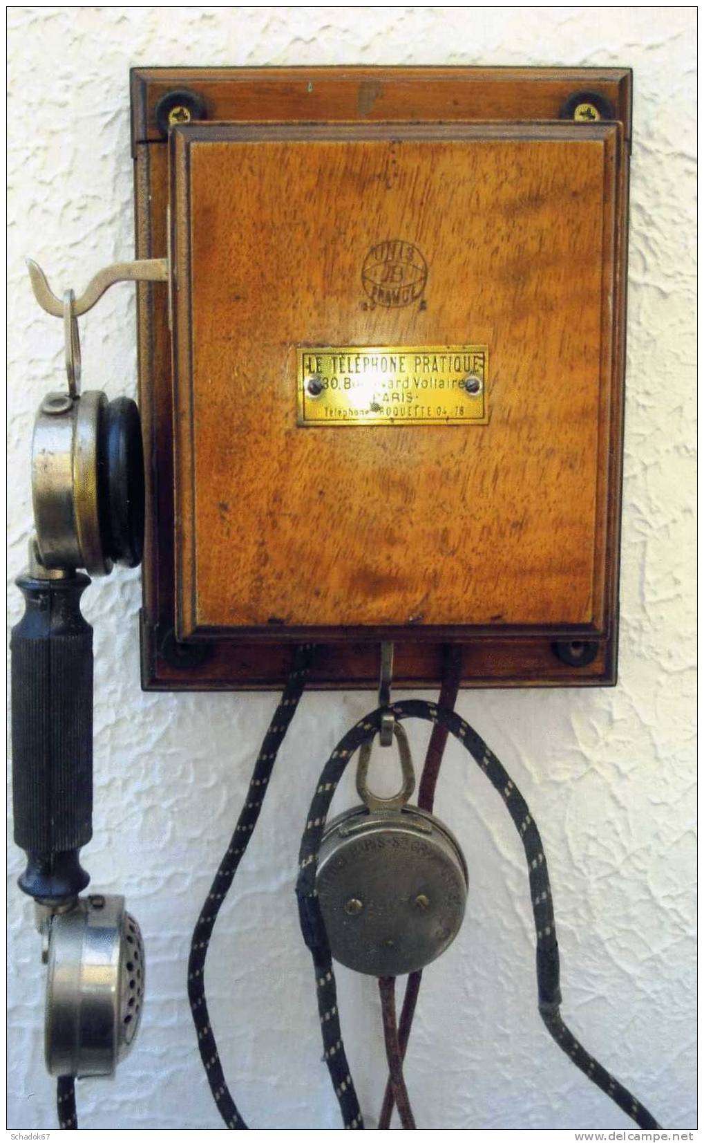 Beau Téléphone  Ancien  Murale De 1910 / 1920 ( Marque Grammont) - Telephony