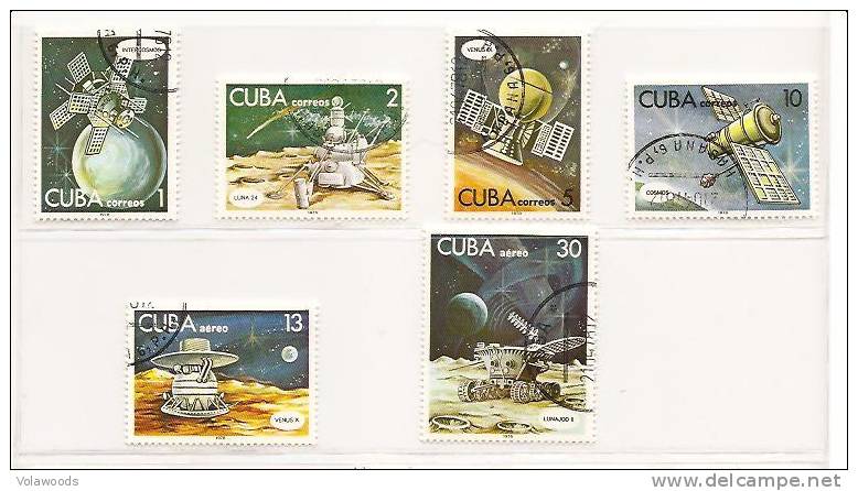 Cuba - Serie Completa Usata: Missioni Spaziali - Amérique Du Sud