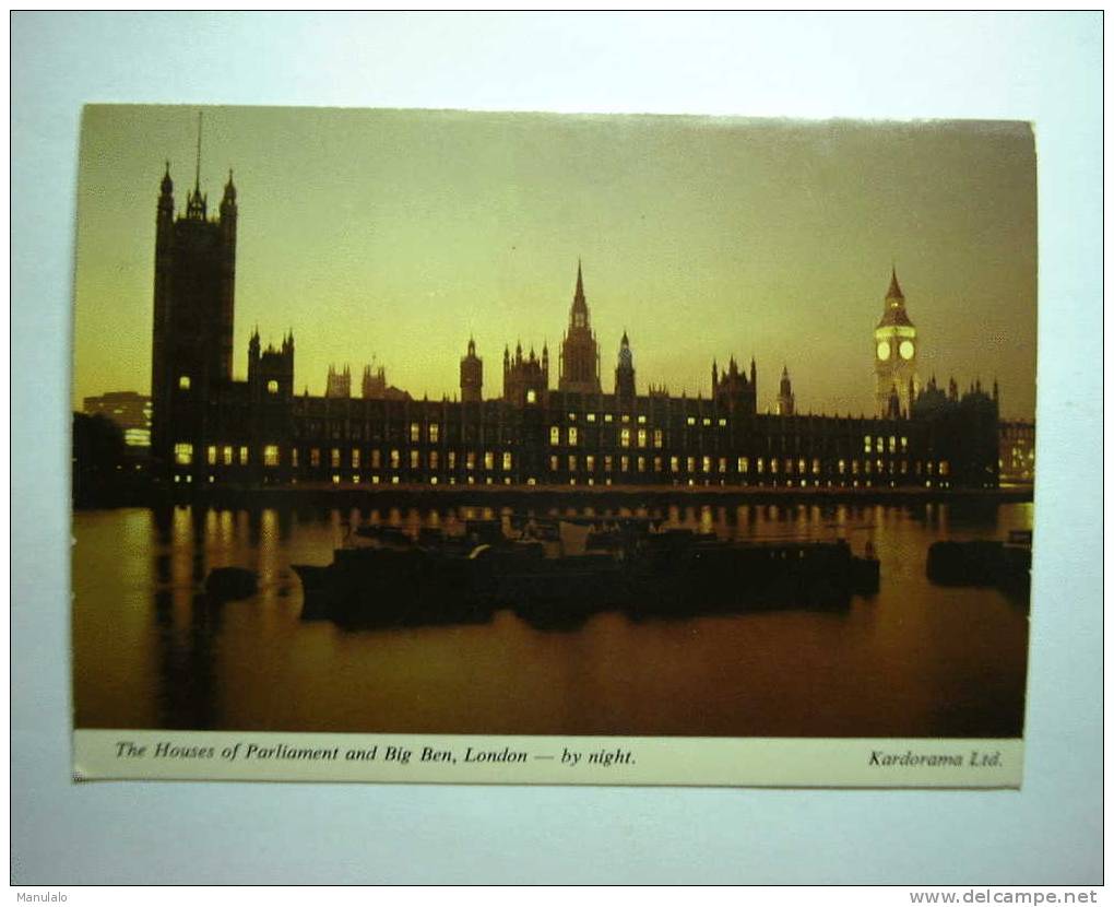 The Houses Of Parliament And Big Ben , London - By Night - Houses Of Parliament