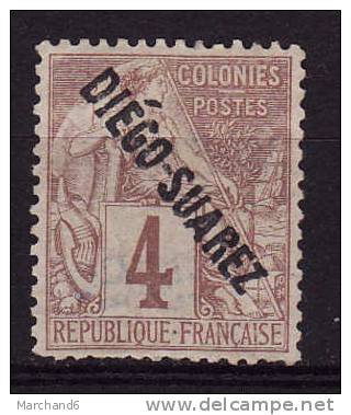 COLONIE.DIEGO SUAREZ.N°15.COLONIE FRANCAISE DE 1881 SURCHARGES. *neuf Et Charnière Sans Gomme - Autres & Non Classés