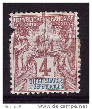 COLONIE.DIEGO SUAREZ.N°27.COLONIE FRANCAISE PAPIER TEINTE.*neuf Et Charnière En L état Abimé Scan - Other & Unclassified