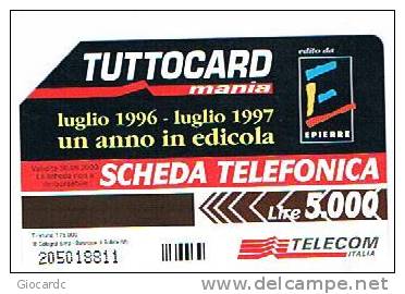 TELECOM ITALIA - CAT. C.& C. 2817 - TUTTOCARD MANIA 1997: DIABOLIK ED EVA KANT - USATA - Públicas Especiales O Conmemorativas