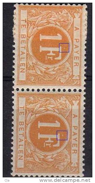 TX  11  **  Paire Bdf    Point Blanc Sur 1 - Stamps