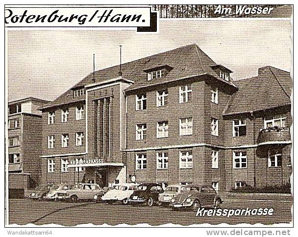 AK 1965 Viele Grüsse aus Rotenburg HANN. Mehrbild 4 Bilder Stadtschule Am Wasser Turmstraße Kreissparkasse VW-Käfer