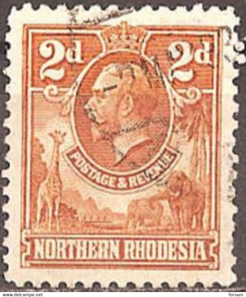 NORTHERN RHODESIA..1925..Michel # 4...used. - Rhodésie Du Nord (...-1963)