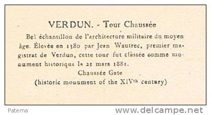 VERDUN, Torre Chaussée ( Francia)  Postal, Post Card, Postkarte - Verdun
