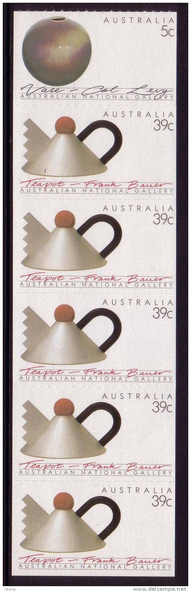 1988 - Australia CRAFTS $2 Booklet Block 3 Stamps MNH - Mint Stamps