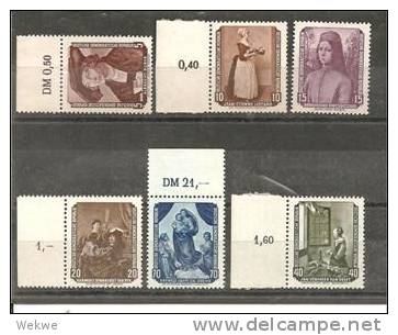 DDRSP102/ Mi.nr.504-09**/ Gemälde 1955 - Ungebraucht