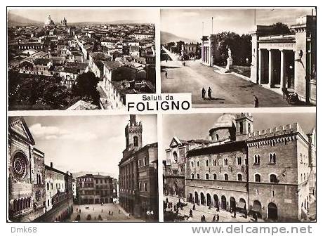 FOLIGNO ( PERUGIA ) SALUTI - VEDUTINE - 1953 - Foligno