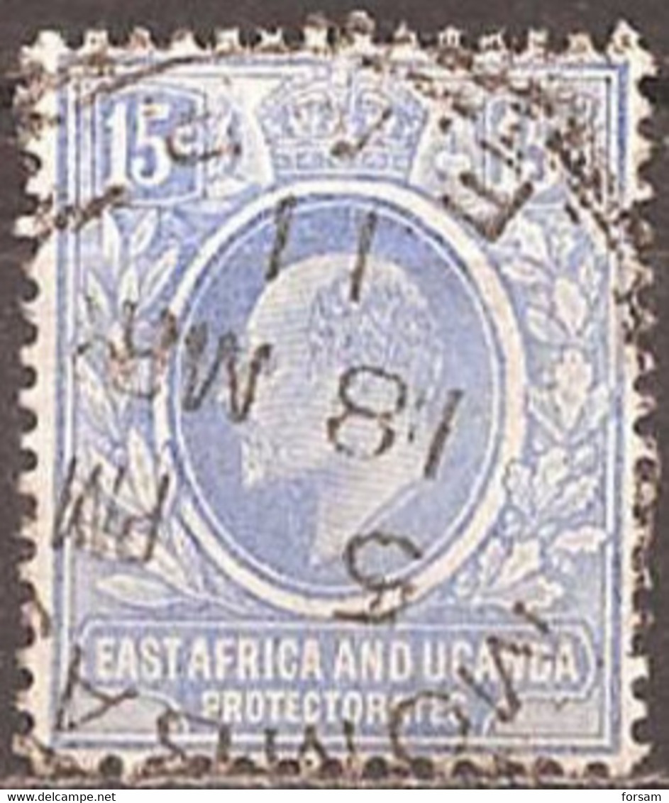 EAST AFRICA & UGANDA..1907..Michel # 38...used. - East Africa & Uganda Protectorates