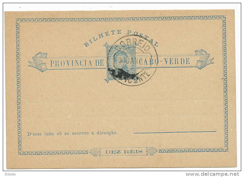 Cap Vert Cabo Verde Entier Postal 1897 - Capo Verde