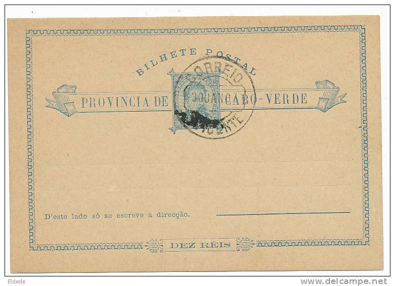 Cap Vert Cabo Verde Entier Postal 1897 - Cap Vert