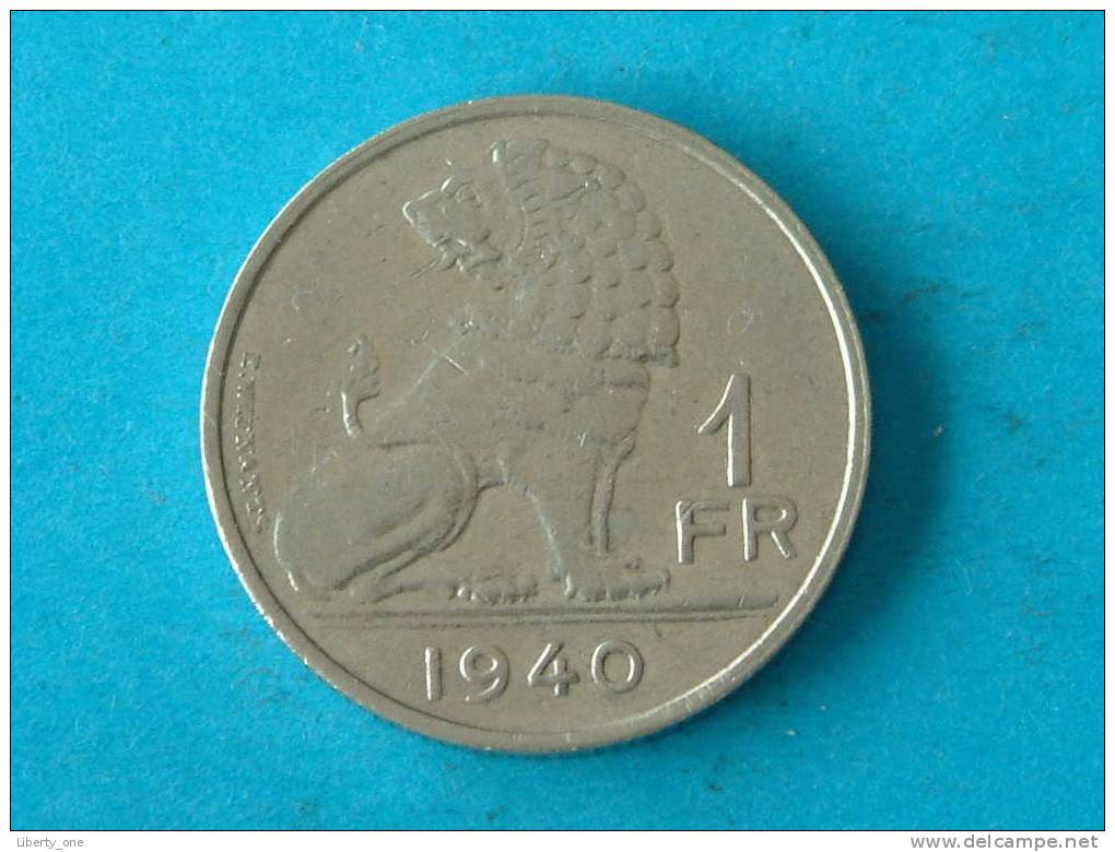 1940 VL/FR - 1 Franc ( Morin 460 - For Grade, Please See Photo ) !! - 1 Franc