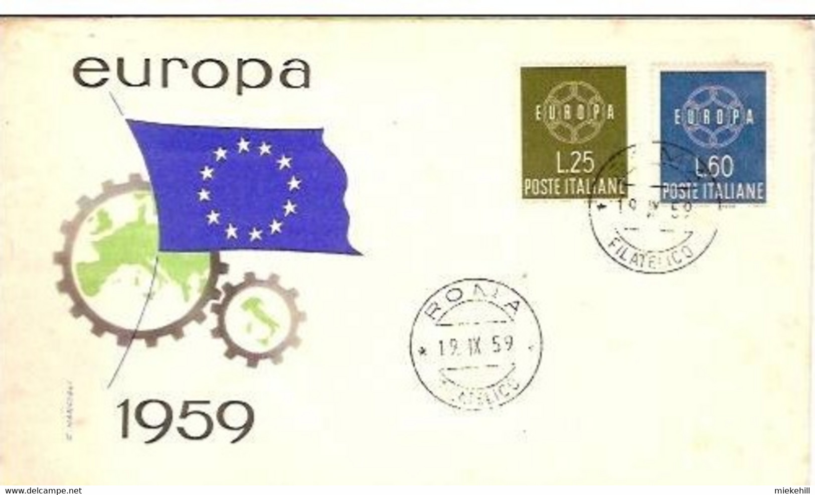 ROMA -FDC EUROPA 1959 - 1959